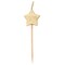 Unique Gold Star Pick Birthday Candles (Pack of 6) - Dazzling & Elegant Cake Topper, Perfect for Parties, Baking & Decorating